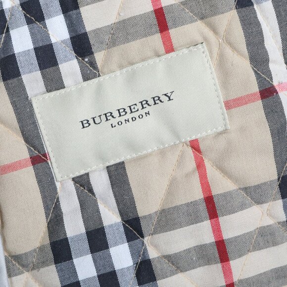 Burberry London Quilted Jacket Nova Check Lining Diamond Stitch Coat England - Picture 10 of 15